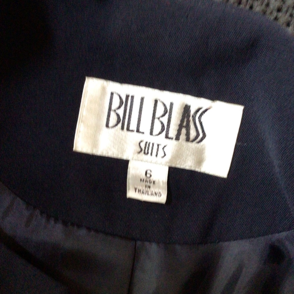 Vintage Bill Blass jacket, 6P, Navy - Picture 3 of 8